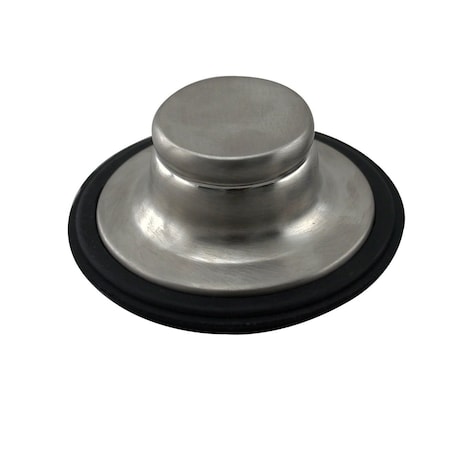 Westbrass InSinkErator Style Brass Disposal Stopper for Garbage Disposal in Satin Nickel D209-07